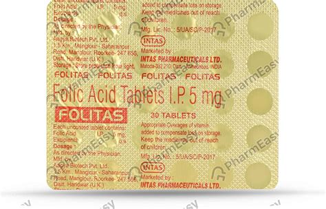 Foliday 5 MG Tablet (10): Uses, Side Effects, Price & Dosage | PharmEasy