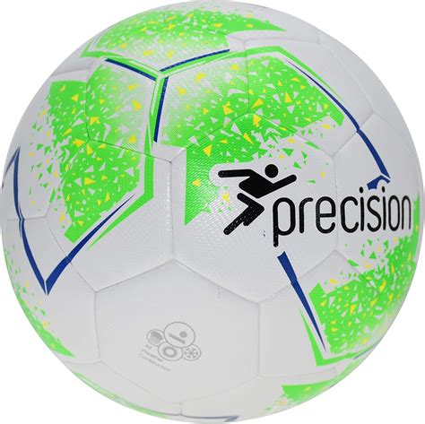 Precision Unisex’s Fusion Sala Futsal Ball, White/Fluo Green/Fluo ...