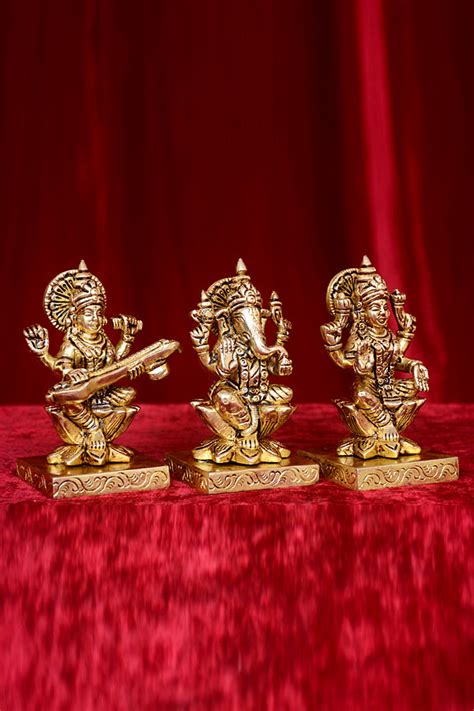 KAMAL LAXMI GANESH WITH BASE – Brassncraft