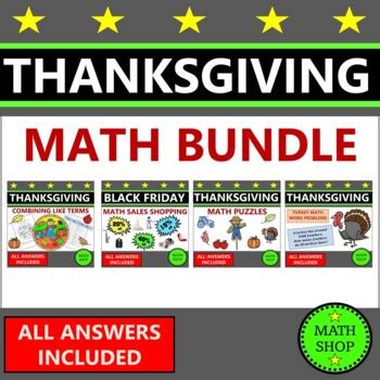 Image result for Thanksgiving 7th Grade Math