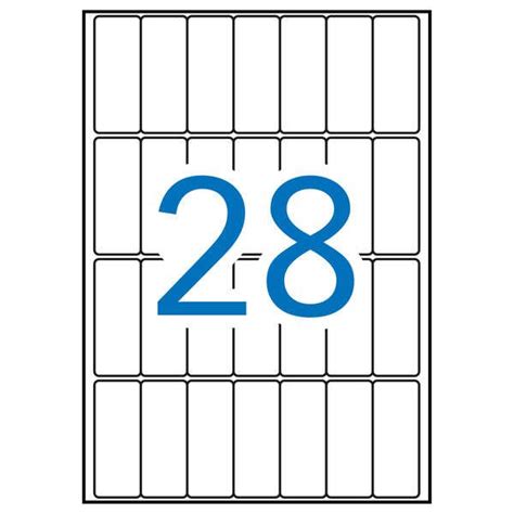 Apli Pack de 420 Etiquetas Rectangulares 20x50mm - 15 Hojas A5 por 28 ...