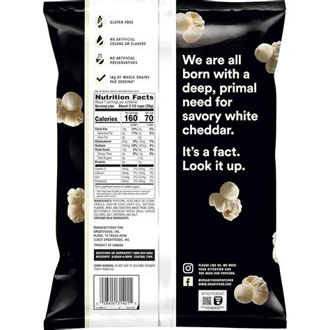 Buy Smartfood Popcorn, White Cheddar, 6.75oz Bag Online at Lowest Price ...