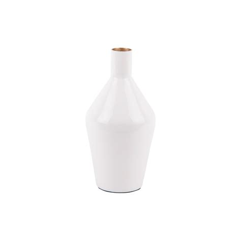 Vase Ivy Bouteille Cone Blanc Present Time PT3994WH