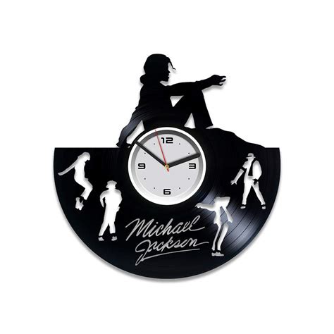 Buy Kovides Michael Jackson Vinyl Wall Clock Pop King Wall Clock ...