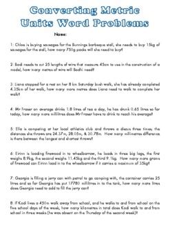 Conversion Word Problems 的图像结果