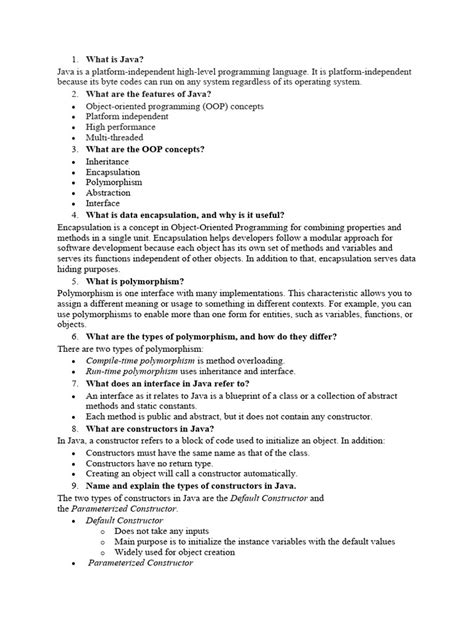 Image result for Java Interview Sheet