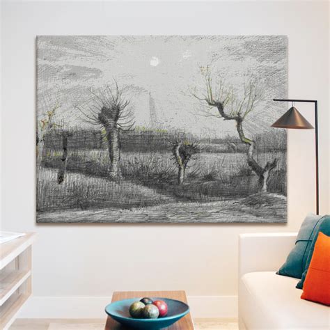 Pollards Birch Trees Color by Vincent Van Gogh, HD Canvas Print, Frame ...