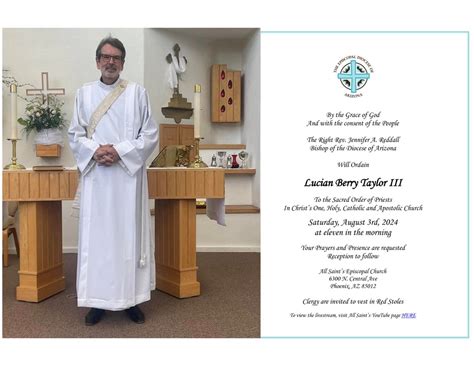 Ordination of Lucian Berry Taylor III to the Priesthood, All Saints ...