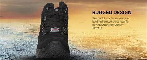 Buy Defence Trekking Ankle Men's Black Casual Shoes EVREST-PRM