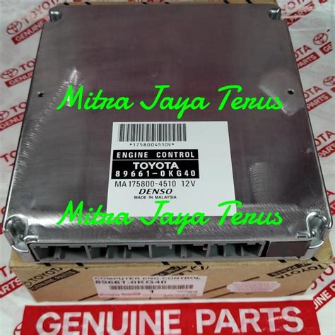 Jual 89661-0KG40 ECU Innova/Hilux Diesel Computer Engine Komputer OKG40 ...