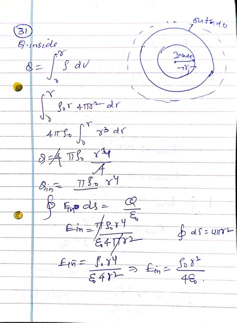 31. the electric field created by a charged sphere of radius r, having ...