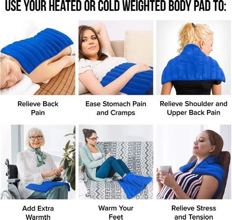 Natural Moist Heat Therapy Heating Pad for Back, Neck & Shoulders ...