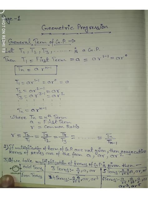 Image result for Geometric Progression Tutorial