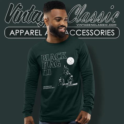 Black Flag Shirt The Process Of Weeding Out - Vintagenclassic Tee