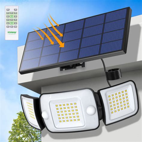 Solar Flood Lights Outdoor,3000LM 236 LED Solar Security Lights,Solar ...