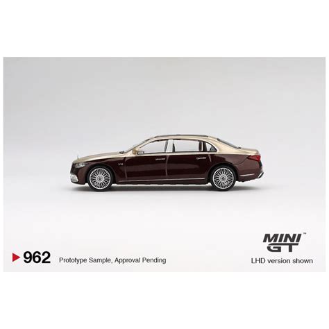 Mini GT #962: Mercedes-Maybach S 680 Gold / Dark Red Metallic – Krazy ...