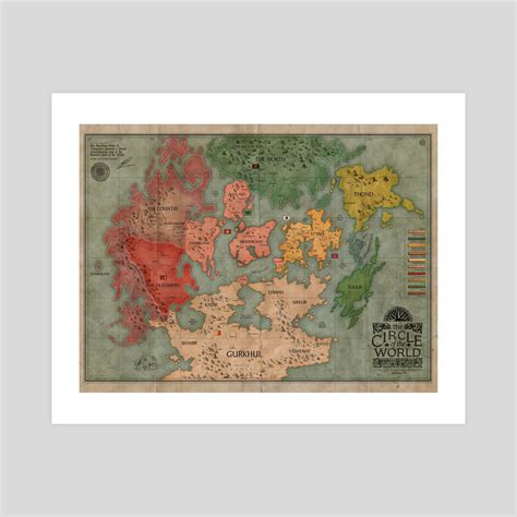 THE FIRST LAW Map, based on the world created by Joe Abercrombie, an ...