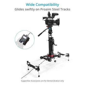 Proaim Fusion Video/Film Camera Dolly Slider with Track Ends+ Bag Packing