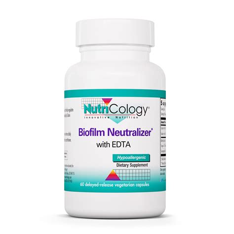 Nutricology Biofilm Neutralizer Biofilm Defense Edta Supplement ...
