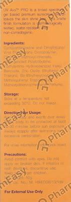 Buy Uv Avo Pro Gel (50) Online at Flat 15% OFF | PharmEasy