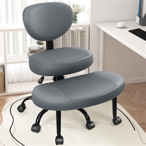 Inbox Zero Cross Office Chair - ADHD Cross Legged Chair With Wheels ...