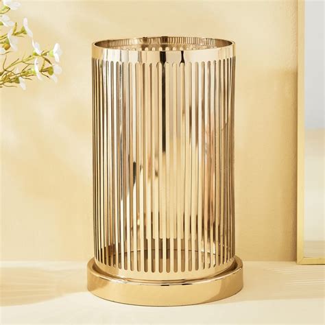 Buy Blanco Blake Stainless Steel Hurricane Candle Holder from Home ...