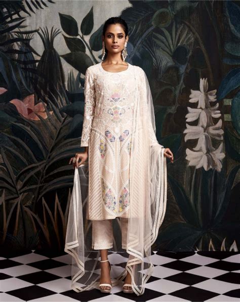 Buy Hailey Light Brown Kurta Kurta Set - Falguni Shane Peacock