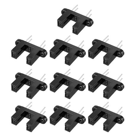 uxcell 10 Pcs 5/16" Slot PCB Photo Interrupter Slotted Optical Sensor ...