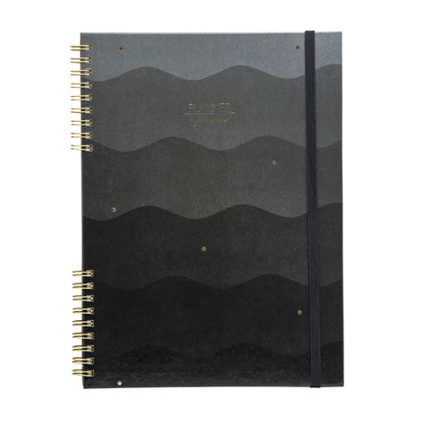 Planner capa dura black c/ financeiro 97F - BRW - Papelaria Brink Lar