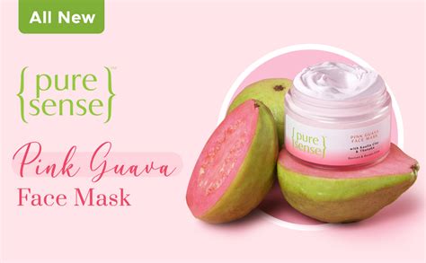Buy PureSense Pink Guava Face Mask with Kaolin Clay & Thanaka for ...