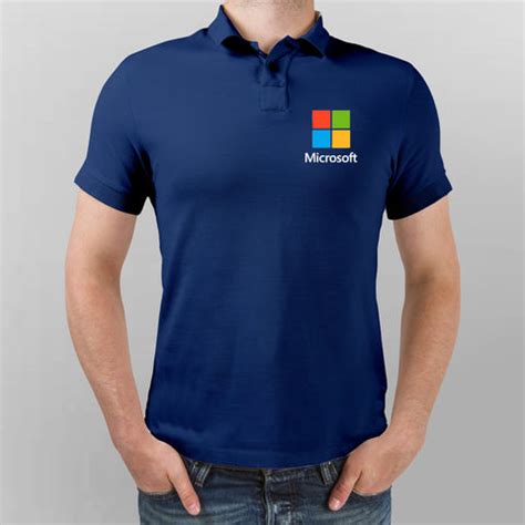 Microsoft Logo Polo T-Shirt For Men - TEEZ.in