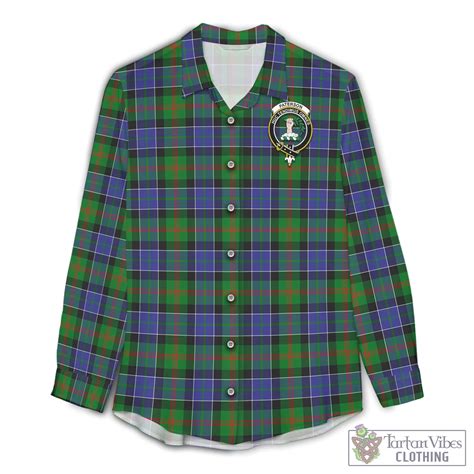 Paterson Tartan Women's Casual Shirt with Family Crest