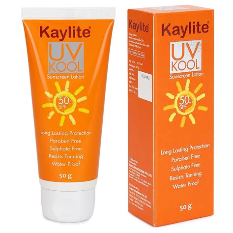 Kaylite UV KOOL Sunscreen Lotion SPF 50 PA++ | UVA/B & Blue Light ...