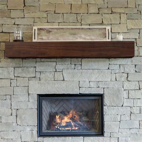 Amazon.com: MANTELSDIRECT Dakota 48 Inch Pine Wood Floating Fireplace ...