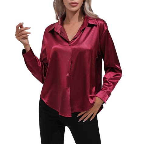 Satin Shirt Women