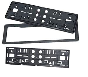 TECH MKS Universal Plastic Car HSRP Registration Number Plate Frame ...