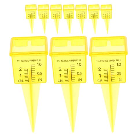 WORGEOUS 10pcs Sprinkler Rain Gauge for Lawn Water Measurement Outdoor Water Measuring Tool ...