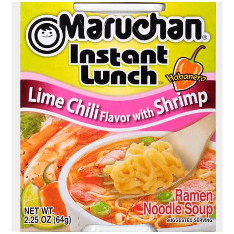 Maruchan Ramen Noodles Soup, Packaged Lime Chili Flavor with Shrimp, 2. ...