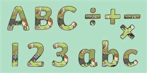 Woodland Animal Lettering Display Pack (teacher made)
