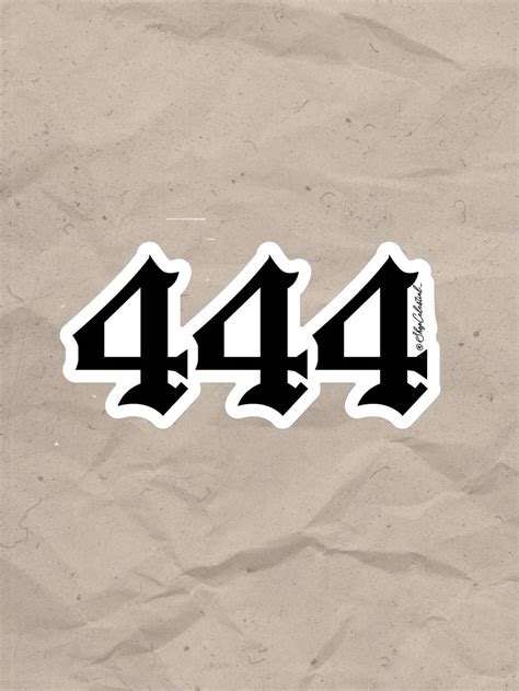 444 Tattoo Meaning - Ideas(Neck & Behind Ear), Angel Number and Designs ...