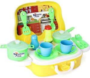 Mamma Mia Kitchen set for kids with rolling van kitchen kit for kids ...