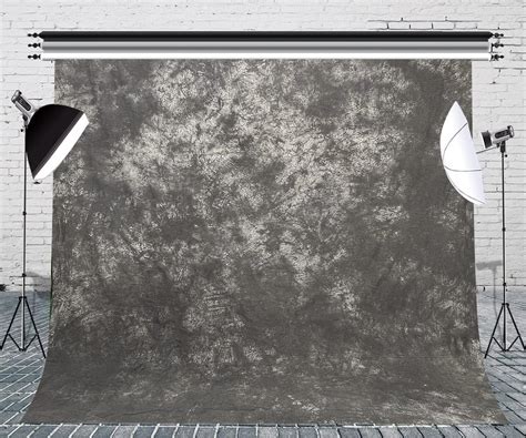 Buy KUKUSOUL 10x10ft Grey Portrait Backdrops Abstract Grey and White ...