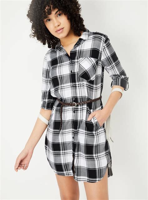 Buy Women Checked Yarn Dyed Tunic Online at just Rs. 999.0 ...