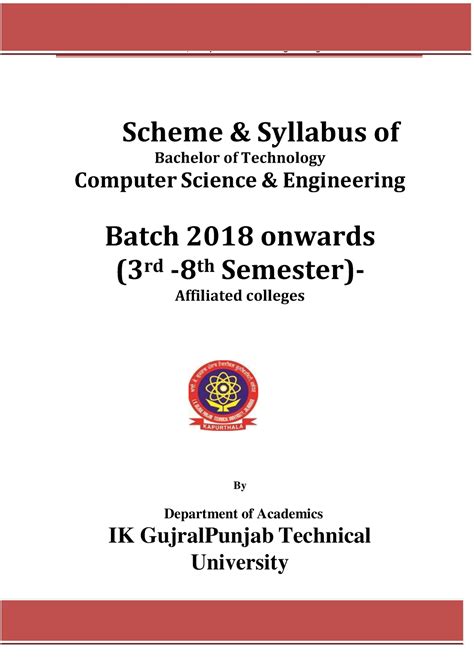 CSE2018 1 - Question papers - IK Gujral Punjab Technical University ...