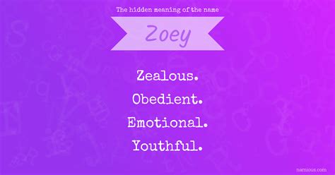 The hidden meaning of the name Zoey | Namious