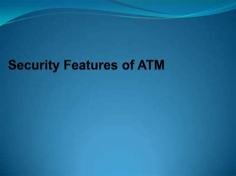 ATM Security Features 的图像结果