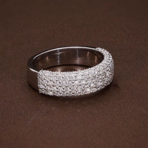 Buy Pave Diamond Ring Online In India - Etsy India