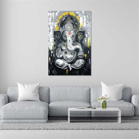 Rangoli Canvas Wall Art | 100% Cotton Stretched Canvas Painting