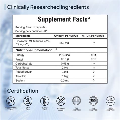 Best Glutathione Tablets Supplement in India | Liposomal Form