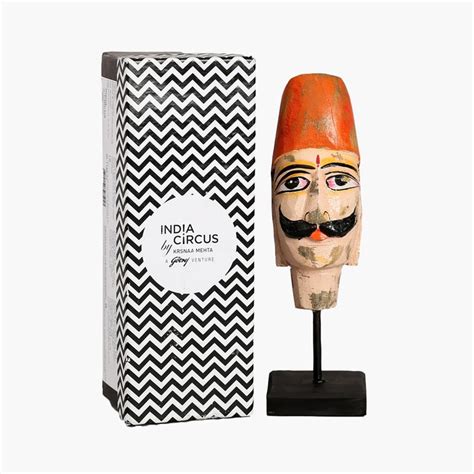Buy INDIA CIRCUS Godrej Venture Multicolor Printed Sculpture Wooden ...